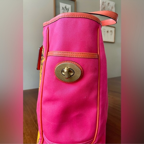 EUC, Coach, Rare, Limited Edition, Bonnie Cashin, Kiss Lock Turn Lock Tote - Picture 6 of 9